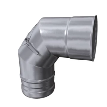 INOX könyök 93° tisztító nyilással D80 (kondenzációs)