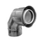 PPS/INOX koncentrikus könyök 90° D80/125